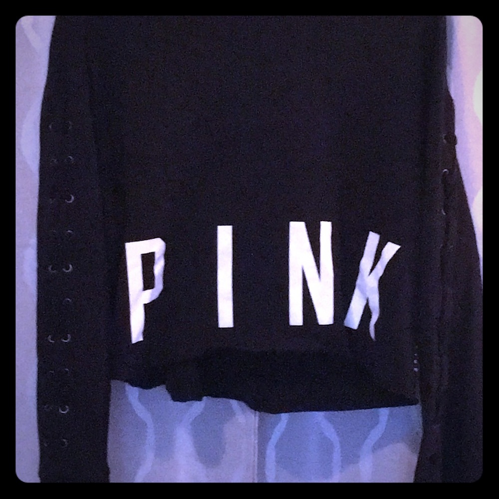 PINK CROP HOODIE!